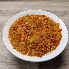 A picture of Hearty Lentil & Vegetable Soup.
