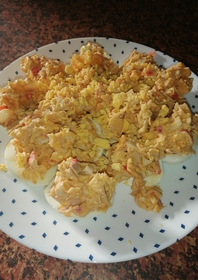 Una foto de Huevos rellenos