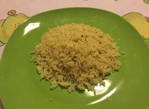 Una foto de Arroz graneado con comino