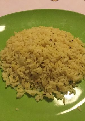Una foto de Arroz graneado con comino