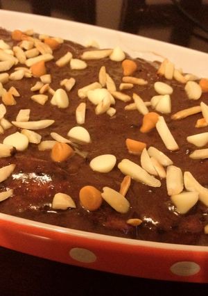 A picture of Boudoir Biscuit Pudding.