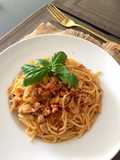 Spaghetti ayam tomat