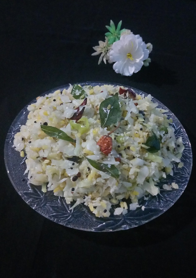முட்டைக் கோஸ் பாசிப்பருப்பு பொரியல் செய்முறை முக்கிய புகைப்படம்