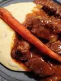 Daube de boeuf on bacon polenta