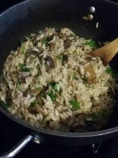 A picture of Mushroom Risotto.