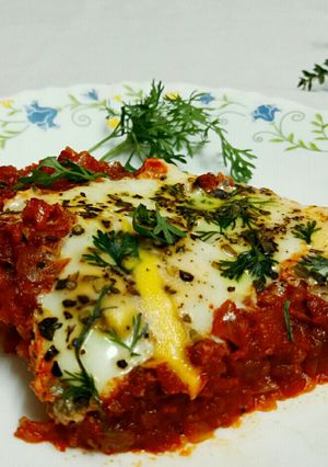 A picture of Shakshuka.
