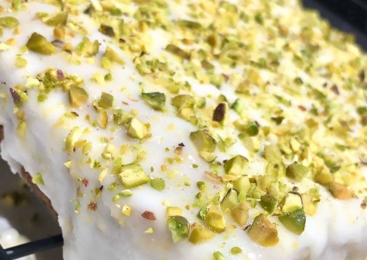 Steps to Make Speedy VEGAN Lemon and Pistachio Loaf