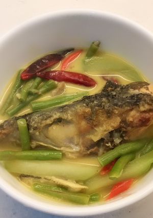 Foto resep Kepala Salmon dimasak Santan