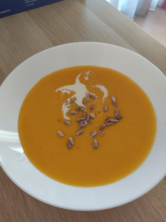 Una foto de Crema de calabaza