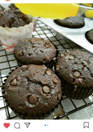 Foto resep Chocolate Custard Muffin