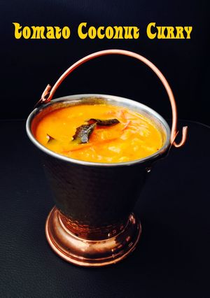 A picture of Tomato Coconut Curry.