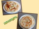 Хачапури с творогом, сыром и зеленью на сковороде