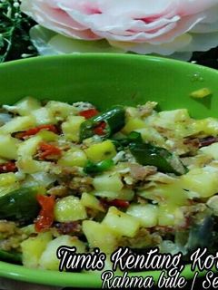 Foto resep Tumis Kentang Kornet Telur