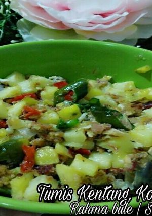 Foto resep Tumis Kentang Kornet Telur