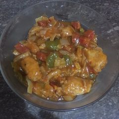 A picture of Chicken Manchorian.