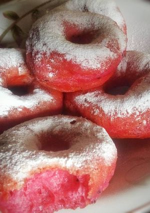 Foto resep Donat Buah Naga