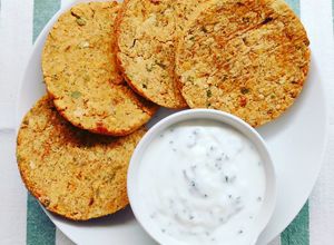 Foto di Burger di ceci con salsa allo yogurt