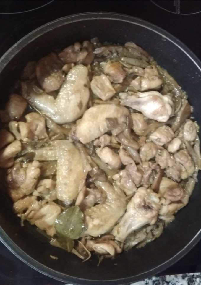 Una foto de Pollo en salsa de setas
