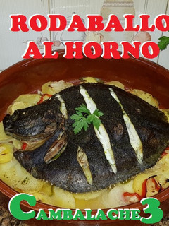 Una foto de Rodaballo al horno