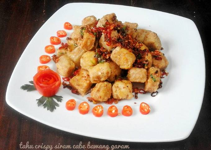Resep Tahu crispy siram cabe bawang garam oleh Rose Shanty 