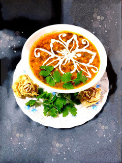 عکسی از دستور سوپ کدو حلوایی + لپه