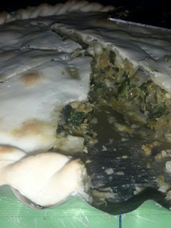Una foto de Tarta de verduras salteadas con queso light