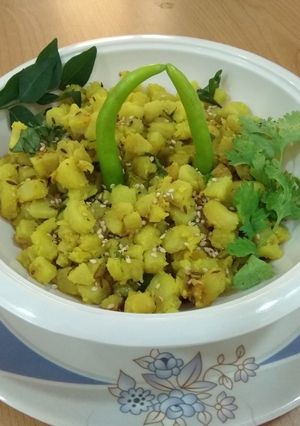 A picture of Banana Suki bhaji.