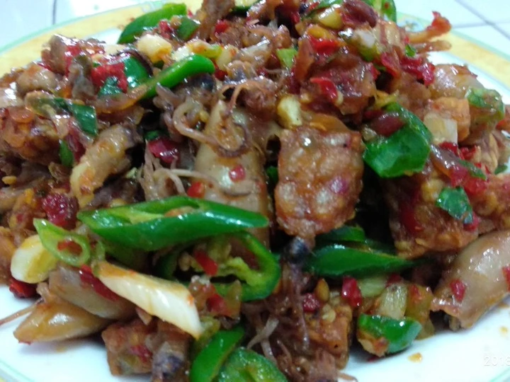 Langkah Gampang Menyiapkan Resep  Oseng Cumi Asin Dan Tempe yang Enak, Enak Banget