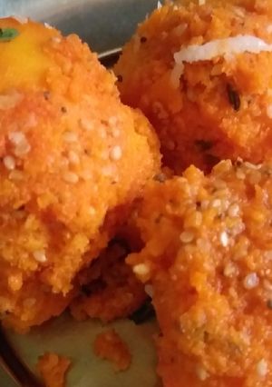 A picture of Fried dhokla.