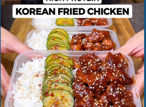 A picture of High Protein Sticky Korean Fried Chicken.