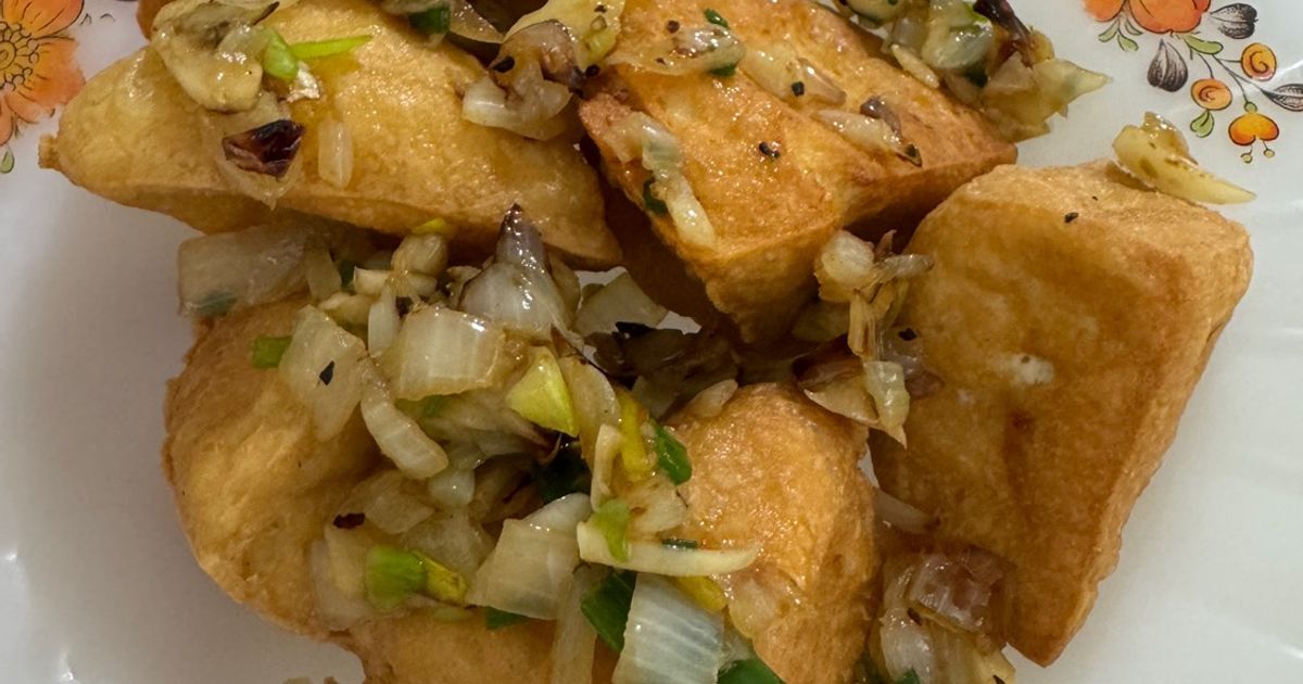 Tahu Goreng Tabur Bawang