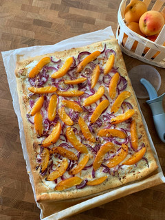 Une photo de ☆Pizza Abricots Chèvre et Miel☆