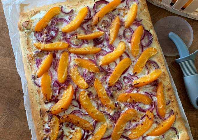 How to Make ☆Pizza Abricots Chèvre et Miel☆