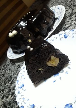 صورة لوصفة كيك بحشو الموز