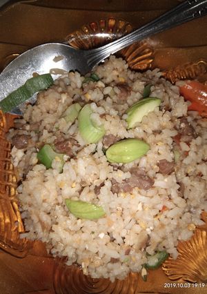 Foto resep Nasi goreng daging + pete