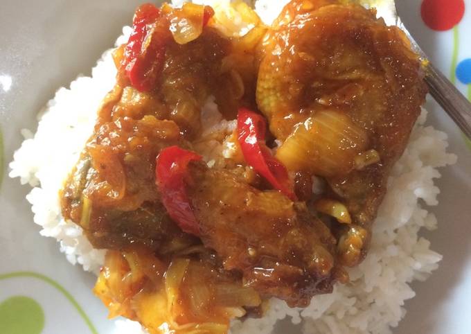 Chicken wings saus oriental asam manis