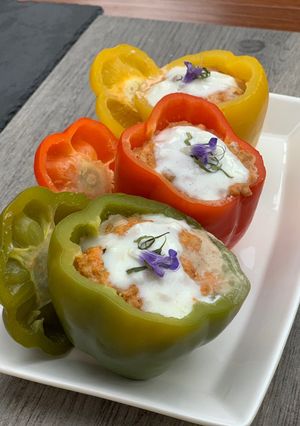 A picture of Hor Mok Chicken (Thai curry custard) ห่อหมกไก่.