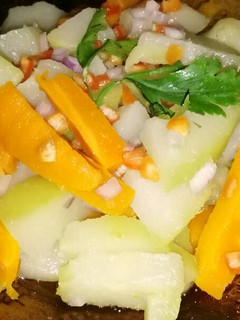 Una foto de Ensalada de tayota y zanahoria