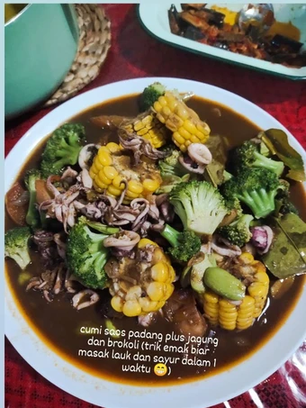 Cara Mudah Membuat Resep Cumi saos tiram dengan jagung dan peteuy endul yang Menggugah Selera Anti Ribet, Uenak Banget