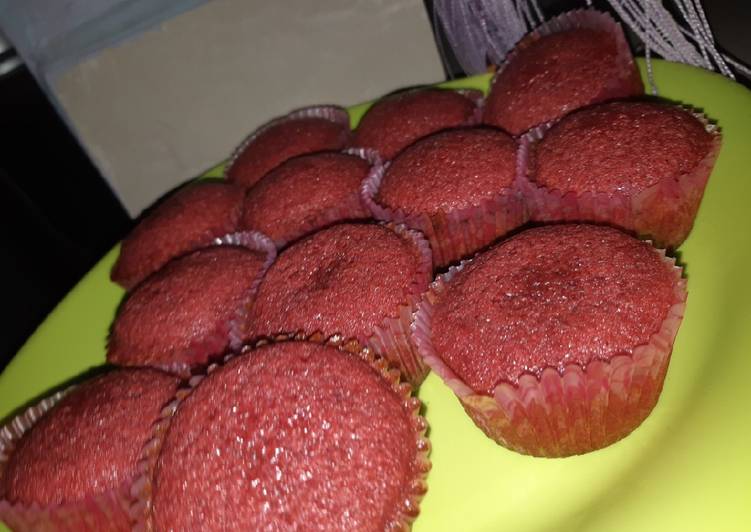 Simple Way to Make Homemade Redvelvet cupcakes
