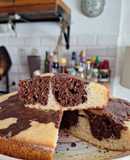 Torta de coco y chocolate esponjosa y fácil