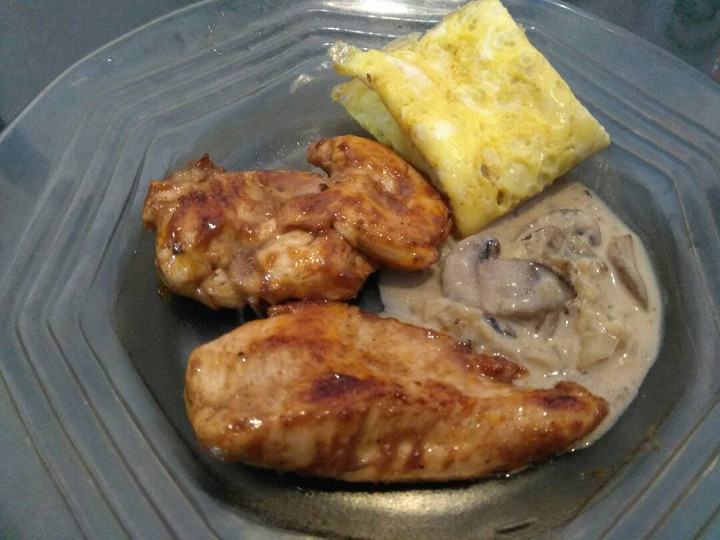 Cara Gampang Menyiapkan Steak Ayam Saus Jamur Lada Hitam Praktis, Sempurna