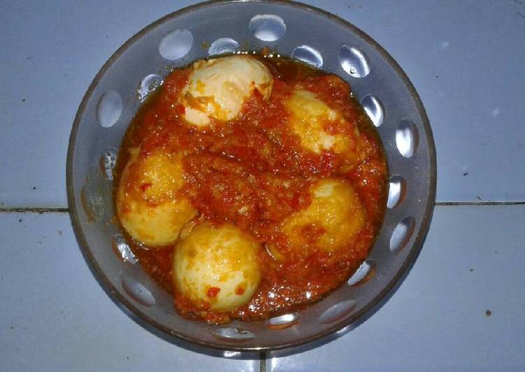 Resep Telur Balado Bulat, Sempurna