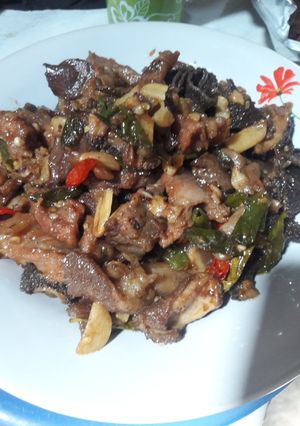 Foto resep Tumis babat kambing