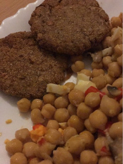 Una foto de Hamburguesas de lentejas (vegana)