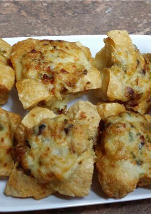 玉子海鲜酿豆卜 的食譜成品照片