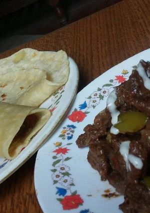 A picture of Beef Shawarma.