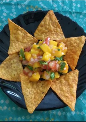A picture of Mango salsa.