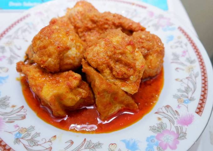 Tahu telor bumbu bali simple