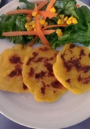 Una foto de Tortitas de plátano